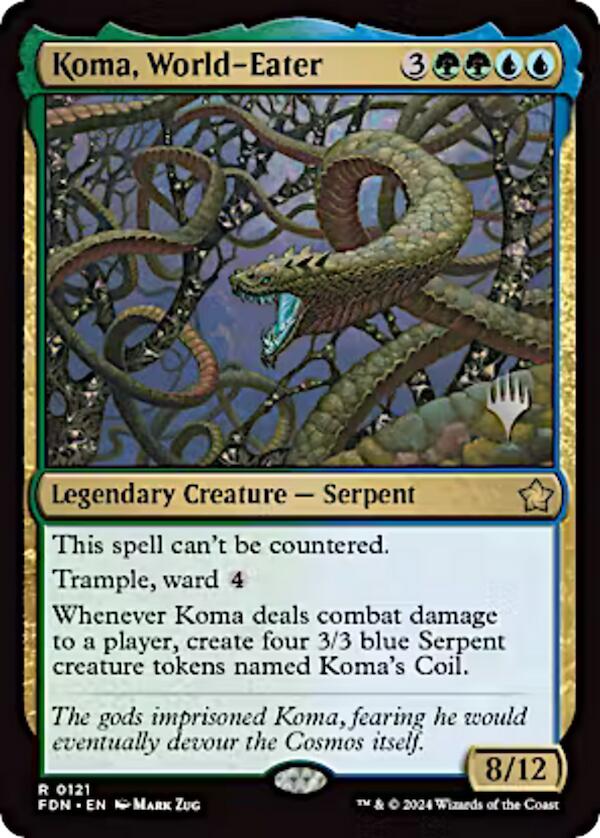 Koma, World-Eater (Promo Pack) [Aetherdrift Promos] | Jomio and Rueliete's Cards and Comics