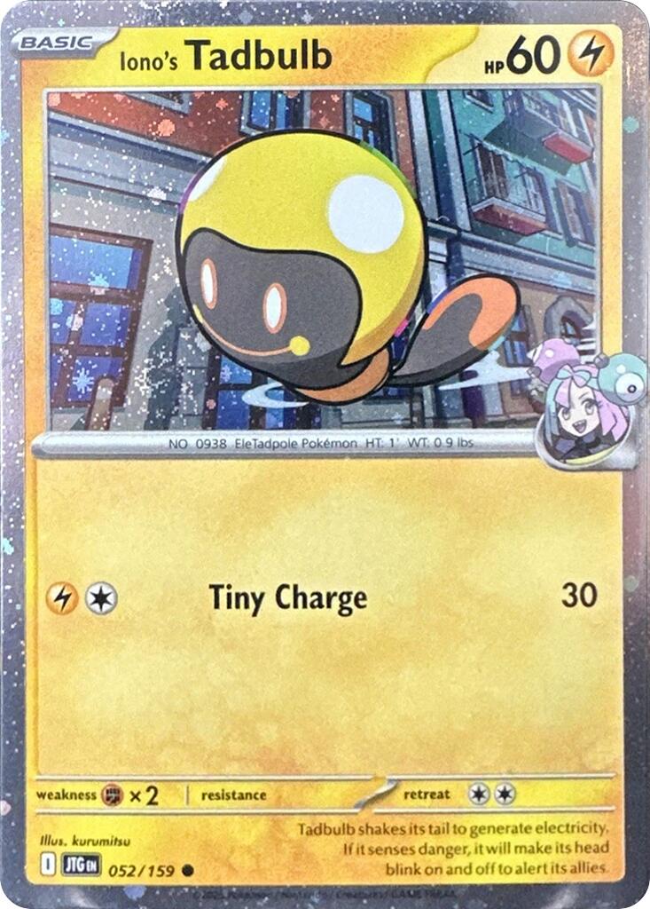 Iono's Tadbulb (052/159) (Cosmos Holo) [Scarlet & Violet: Journey Together] | Jomio and Rueliete's Cards and Comics