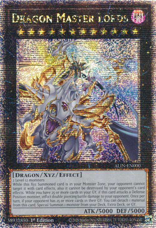 Dragon Master Lords [ALIN-EN000] Quarter Century Secret Rare | Jomio and Rueliete's Cards and Comics