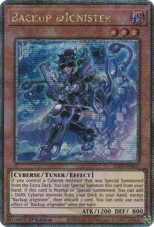 Backup @Ignister [ALIN-EN002] Quarter Century Secret Rare | Jomio and Rueliete's Cards and Comics