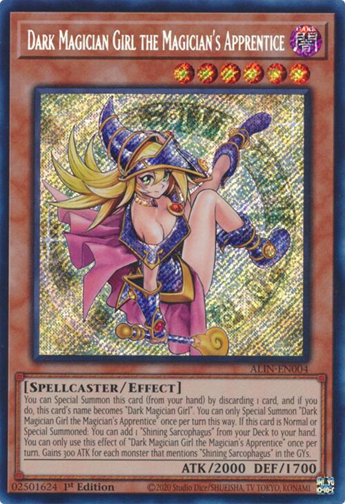 Dark Magician Girl the Magician's Apprentice [ALIN-EN004] Secret Rare | Jomio and Rueliete's Cards and Comics