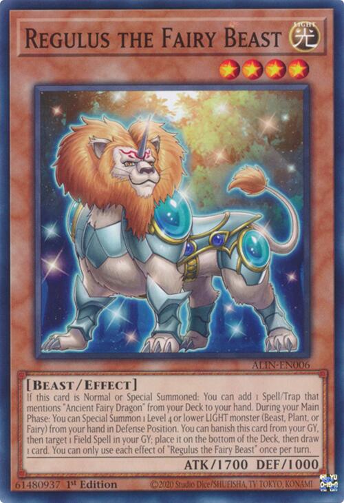 Regulus the Fairy Beast [ALIN-EN006] Common | Jomio and Rueliete's Cards and Comics