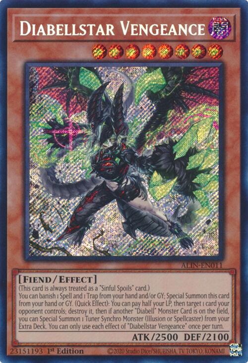 Diabellstar Vengeance [ALIN-EN011] Secret Rare | Jomio and Rueliete's Cards and Comics