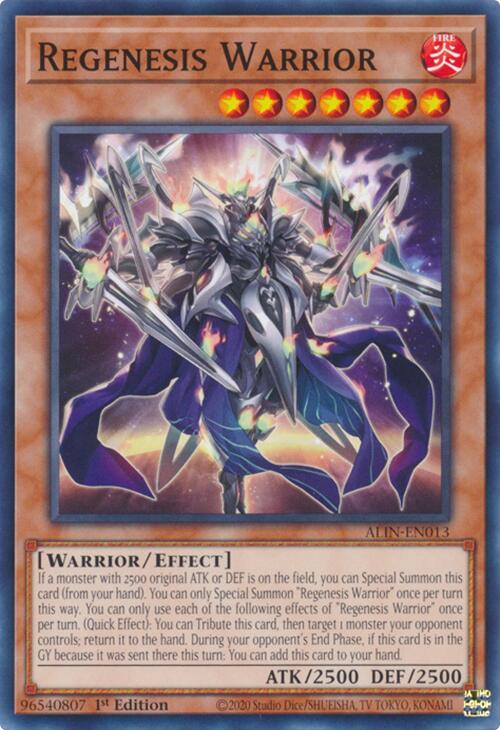 Regenesis Warrior [ALIN-EN013] Common | Jomio and Rueliete's Cards and Comics