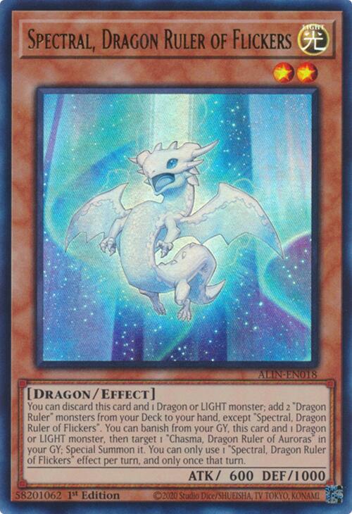 Spectral, Dragon Ruler of Flickers [ALIN-EN018] Ultra Rare | Jomio and Rueliete's Cards and Comics