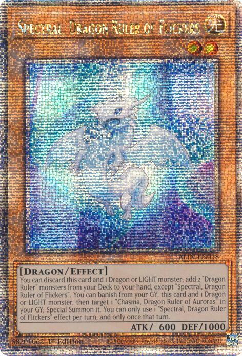 Spectral, Dragon Ruler of Flickers [ALIN-EN018] Quarter Century Secret Rare | Jomio and Rueliete's Cards and Comics