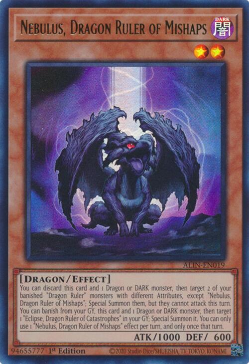 Nebulus, Dragon Ruler of Mishaps [ALIN-EN019] Ultra Rare | Jomio and Rueliete's Cards and Comics
