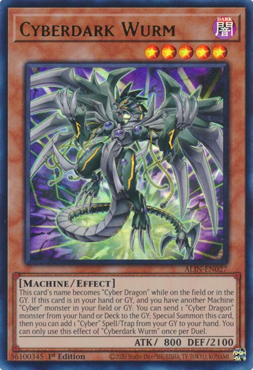 Cyberdark Wurm [ALIN-EN027] Ultra Rare | Jomio and Rueliete's Cards and Comics