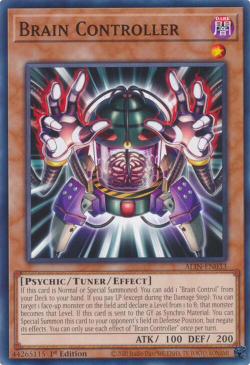 Brain Controller [ALIN-EN033] Common | Jomio and Rueliete's Cards and Comics