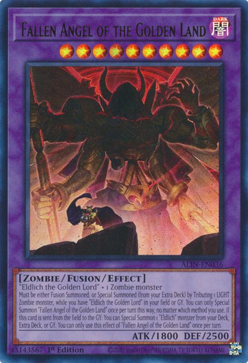 Fallen Angel of the Golden Land [ALIN-EN036] Ultra Rare | Jomio and Rueliete's Cards and Comics