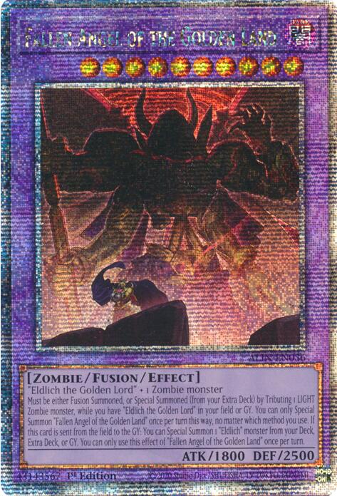 Fallen Angel of the Golden Land [ALIN-EN036] Quarter Century Secret Rare | Jomio and Rueliete's Cards and Comics