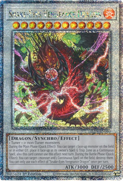 Snake-Eyes Vengeance Dragon [ALIN-EN040] Quarter Century Secret Rare | Jomio and Rueliete's Cards and Comics