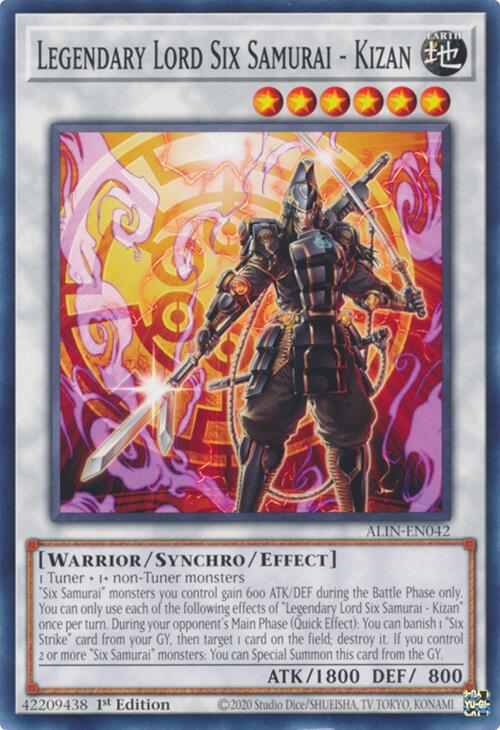 Legendary Lord Six Samurai - Kizan [ALIN-EN042] Common | Jomio and Rueliete's Cards and Comics