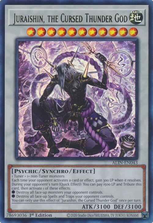 Juraishin, the Cursed Thunder God [ALIN-EN043] Ultra Rare | Jomio and Rueliete's Cards and Comics