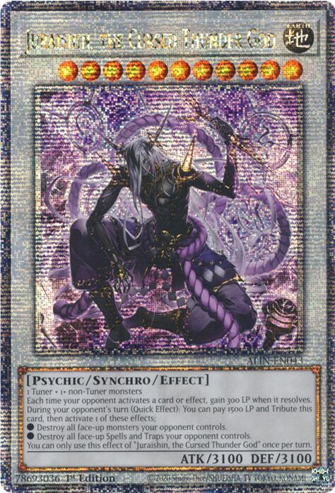 Juraishin, the Cursed Thunder God [ALIN-EN043] Quarter Century Secret Rare | Jomio and Rueliete's Cards and Comics