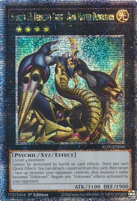 Number 69: Heraldry Crest - Dark Matter Demolition [ALIN-EN046] Quarter Century Secret Rare | Jomio and Rueliete's Cards and Comics