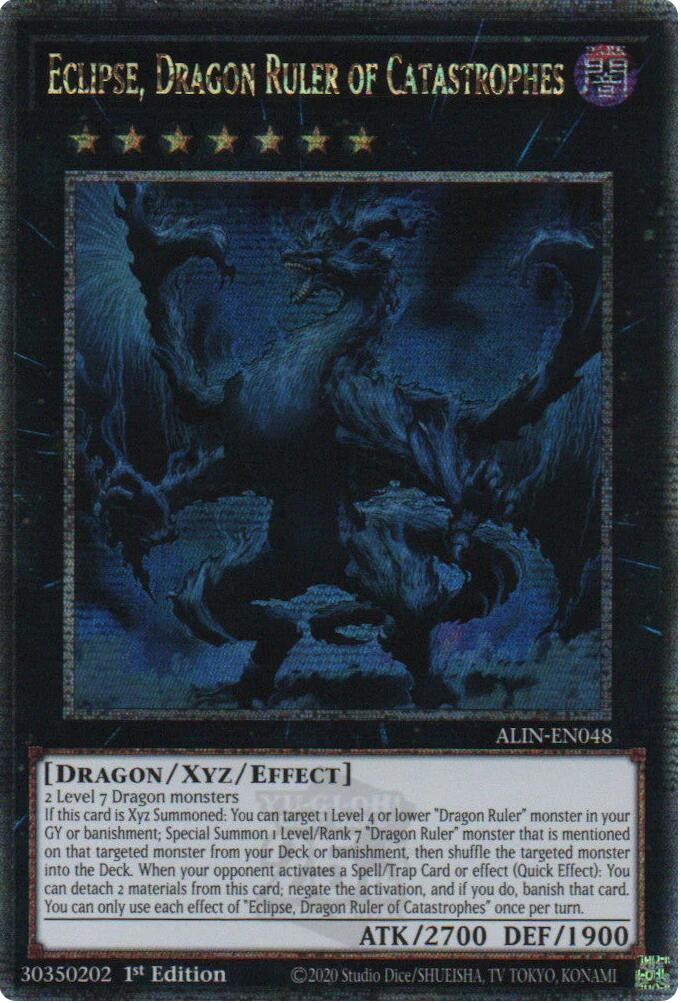 Eclipse, Dragon Ruler of Catastrophes [ALIN-EN048] Quarter Century Secret Rare | Jomio and Rueliete's Cards and Comics