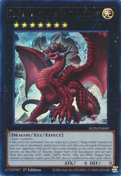 Disaster, Dragon Ruler of All Apocalypses [ALIN-EN049] Ultra Rare | Jomio and Rueliete's Cards and Comics
