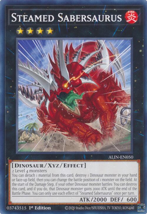 Steamed Sabersaurus [ALIN-EN050] Common | Jomio and Rueliete's Cards and Comics