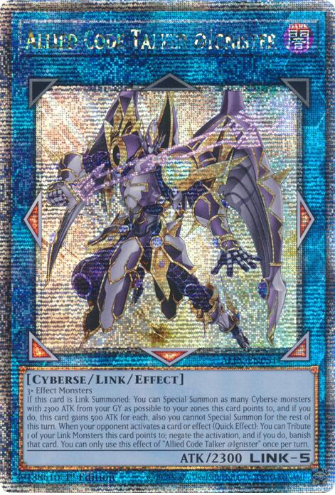 Allied Code Talker @Ignister [ALIN-EN051] Quarter Century Secret Rare | Jomio and Rueliete's Cards and Comics