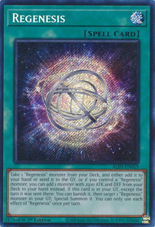Regenesis [ALIN-EN059] Secret Rare | Jomio and Rueliete's Cards and Comics