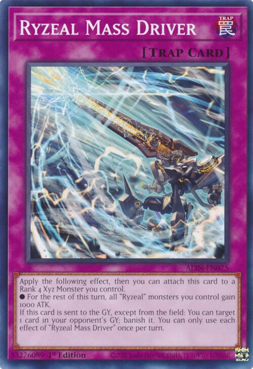 Ryzeal Mass Driver [ALIN-EN075] Common | Jomio and Rueliete's Cards and Comics