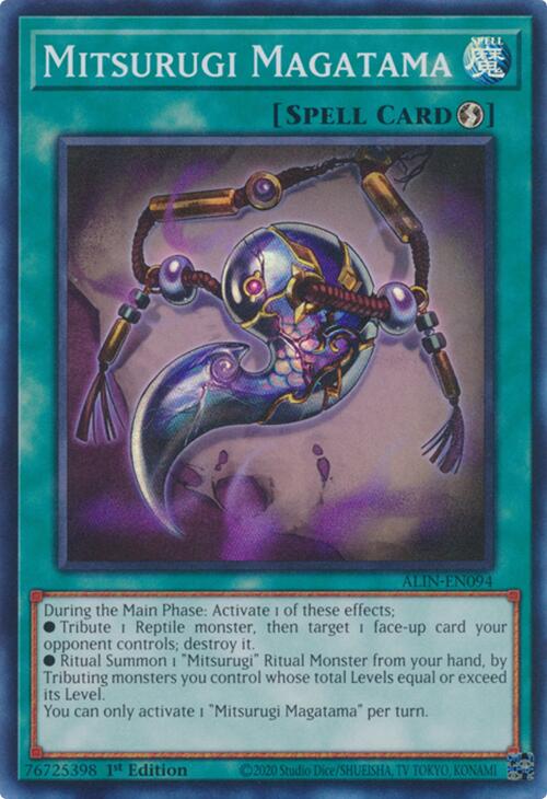 Mitsurugi Magatama [ALIN-EN094] Super Rare | Jomio and Rueliete's Cards and Comics