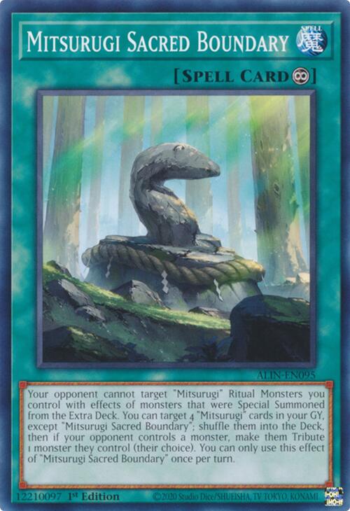 Mitsurugi Sacred Boundary [ALIN-EN095] Common | Jomio and Rueliete's Cards and Comics