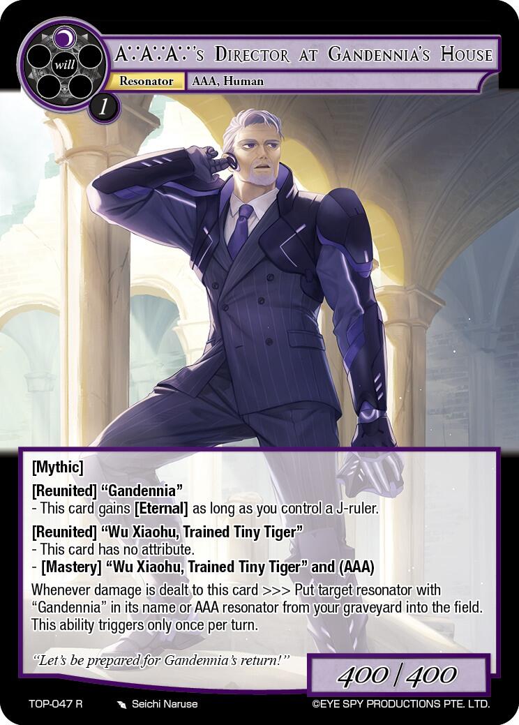 A?A?A?'s Director at Gandennia's House (TOP-047 R) [Ten Oaths of Protopaterpolis' War] | Jomio and Rueliete's Cards and Comics