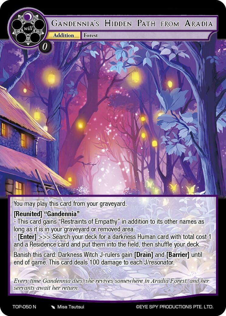 Gandennia's Hidden Path from Aradia (TOP-050 N) [Ten Oaths of Protopaterpolis' War] | Jomio and Rueliete's Cards and Comics