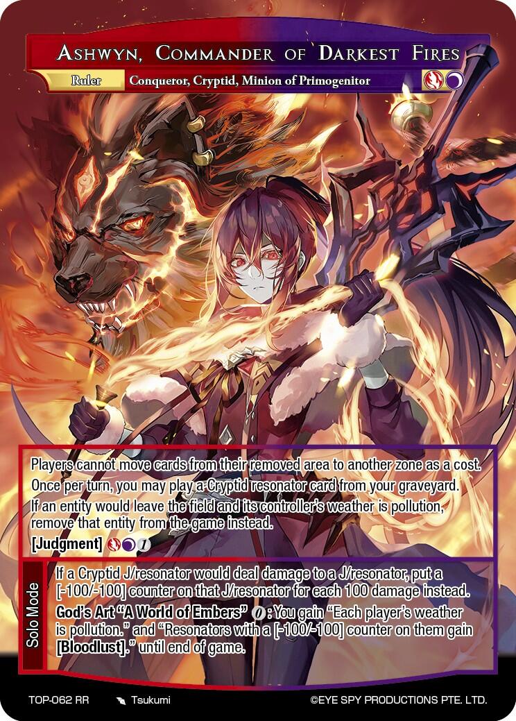 Ashwyn, Commander of Darkest Fires // Beastgirl of Calamity, Ashwyn (TOP-062 JR) [Ten Oaths of Protopaterpolis' War] | Jomio and Rueliete's Cards and Comics