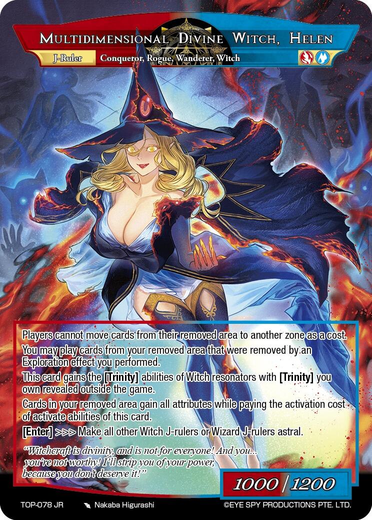 Helen, the Witch of Forgotten Memories // Multidimensional Divine Witch, Helen (TOP-078 JR) [Ten Oaths of Protopaterpolis' War] | Jomio and Rueliete's Cards and Comics
