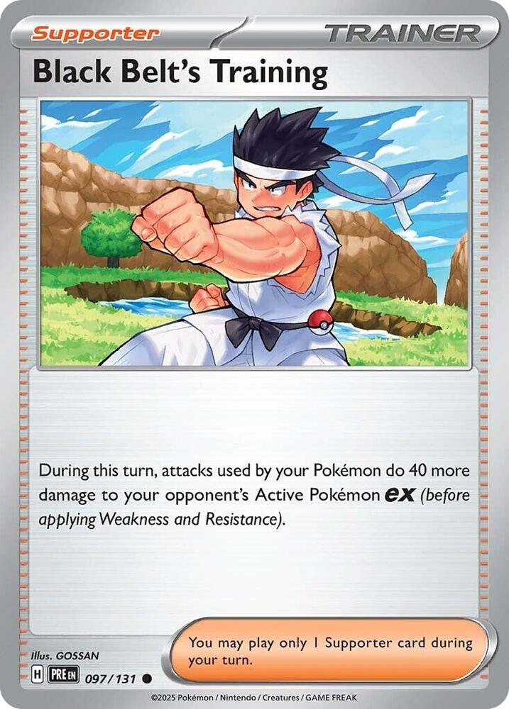 Black Belt's Training (097/131) [Scarlet & Violet: Prismatic Evolutions] | Jomio and Rueliete's Cards and Comics