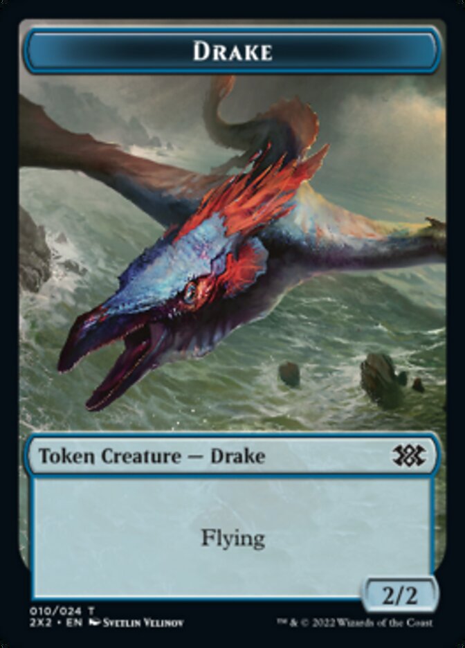 Drake // Angel Double-Sided Token [Double Masters 2022 Tokens] | Jomio and Rueliete's Cards and Comics