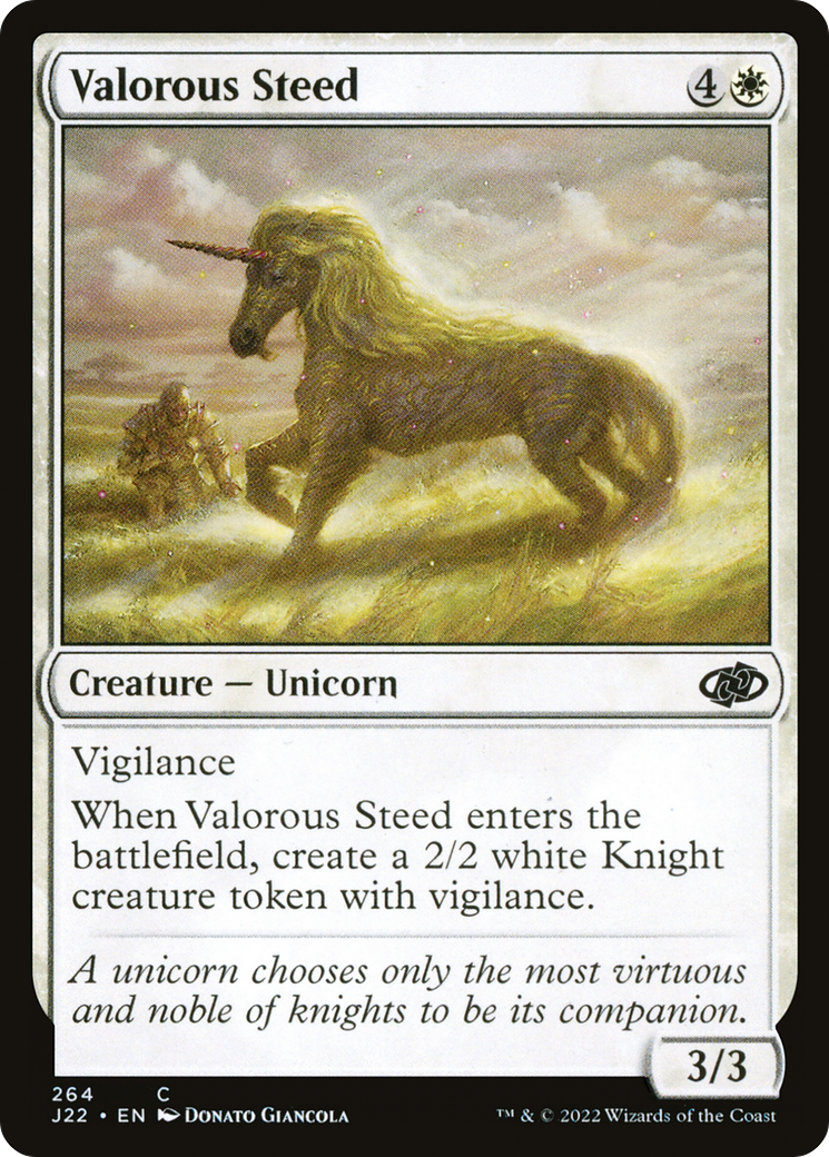 Valorous Steed [Jumpstart 2022] | Jomio and Rueliete's Cards and Comics