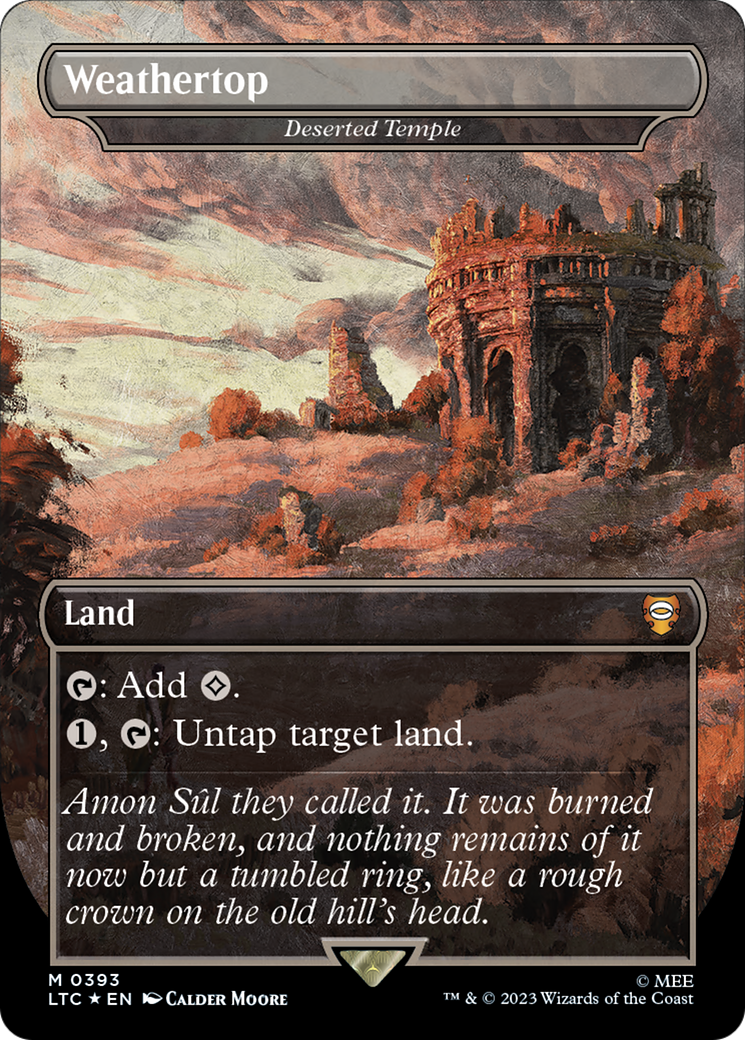 Weathertop - Deserted Temple (Surge Foil Realms and Relics) [The Lord of the Rings: Tales of Middle-Earth Commander] | Jomio and Rueliete's Cards and Comics