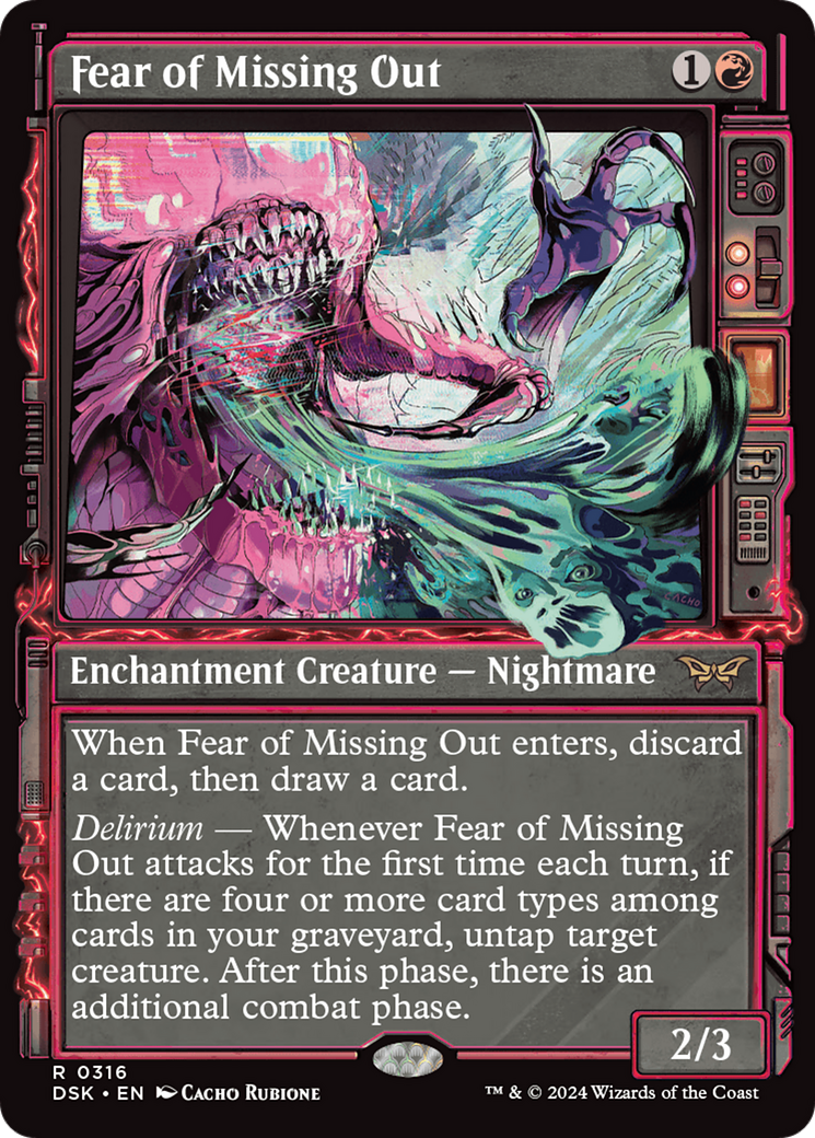 Fear of Missing Out (Showcase) [Duskmourn: House of Horror] | Jomio and Rueliete's Cards and Comics