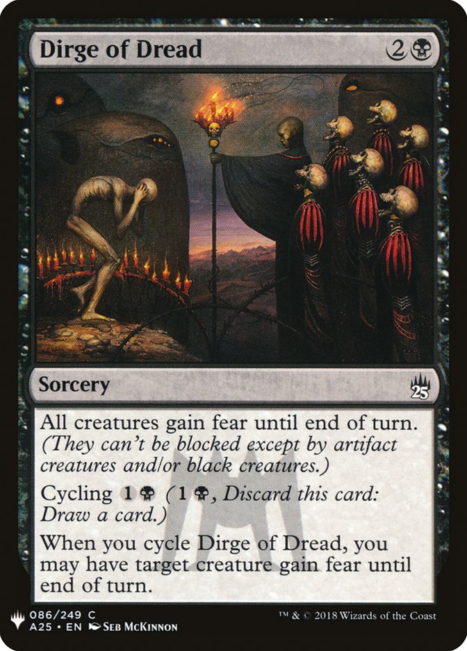Dirge of Dread [Mystery Booster] | Jomio and Rueliete's Cards and Comics