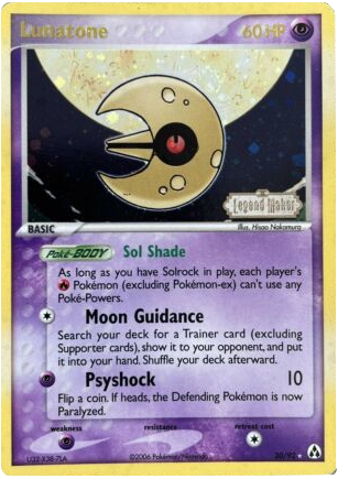 Lunatone (20/92) (Stamped) [EX: Legend Maker] | Jomio and Rueliete's Cards and Comics