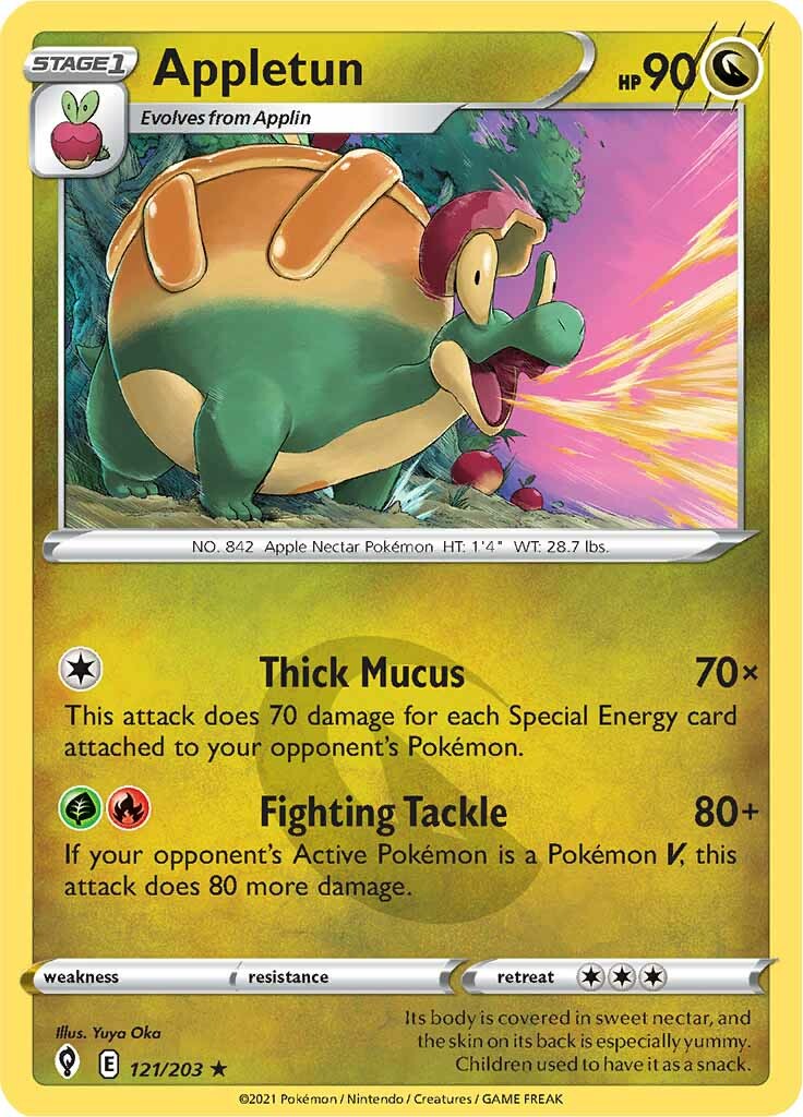 Appletun (121/203) [Sword & Shield: Evolving Skies] | Jomio and Rueliete's Cards and Comics