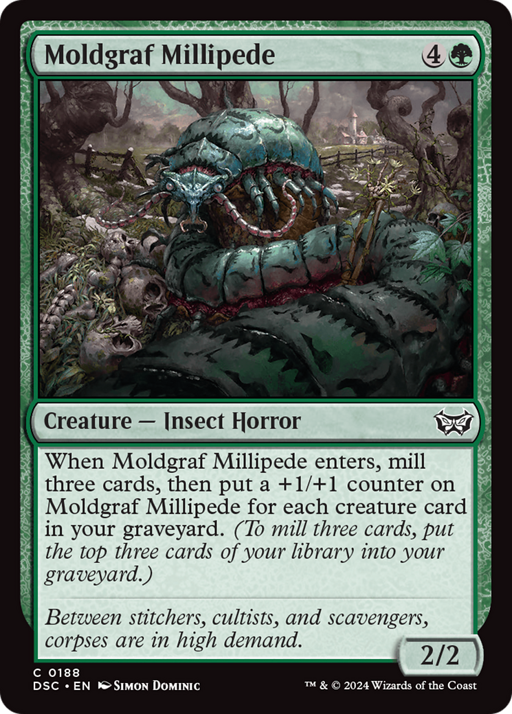 Moldgraf Millipede [Duskmourn: House of Horror Commander] | Jomio and Rueliete's Cards and Comics
