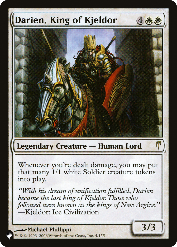 Darien, King of Kjeldor [The List] | Jomio and Rueliete's Cards and Comics
