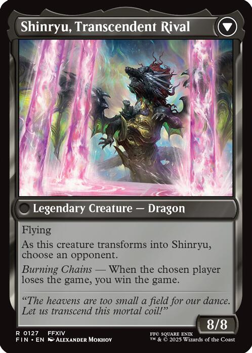 Zenos yae Galvus // Shinryu, Transcendent Rival [FINAL FANTASY] | Jomio and Rueliete's Cards and Comics