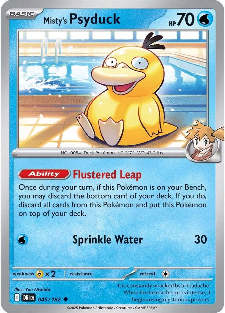 Misty's Psyduck (045/182) [Scarlet & Violet: Destined Rivals] | Jomio and Rueliete's Cards and Comics
