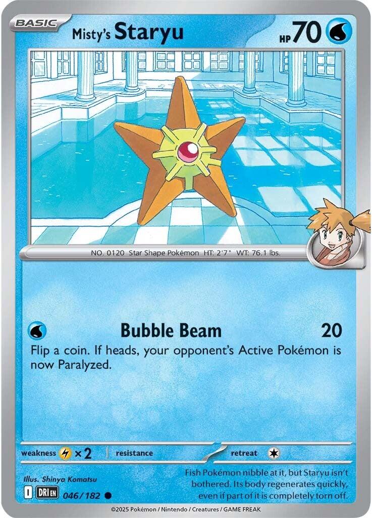 Misty's Staryu (046/182) [Scarlet & Violet: Destined Rivals] | Jomio and Rueliete's Cards and Comics