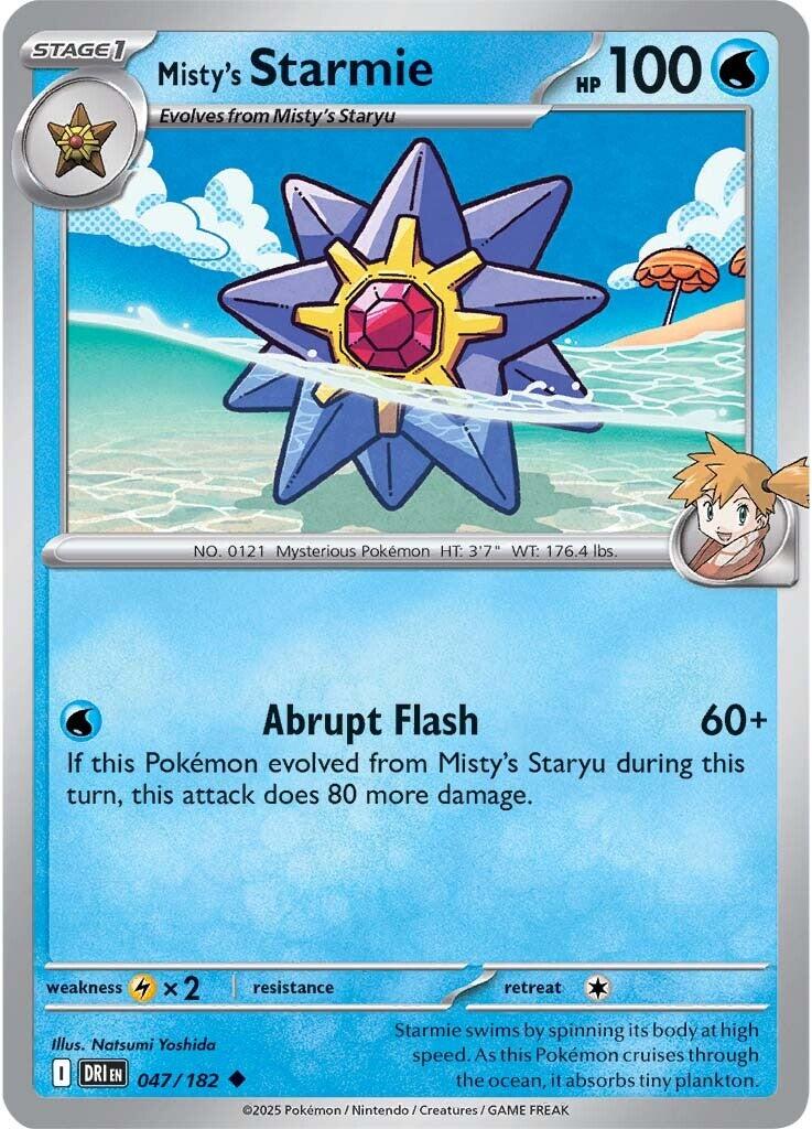 Misty's Starmie (047/182) [Scarlet & Violet: Destined Rivals] | Jomio and Rueliete's Cards and Comics