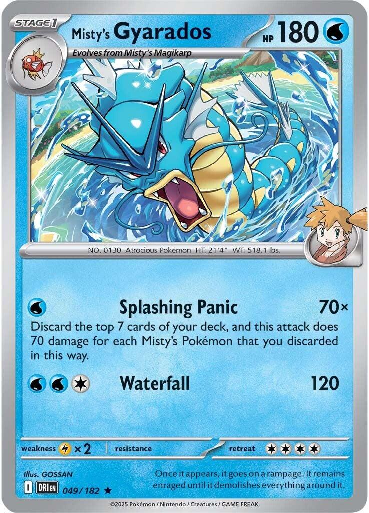 Misty's Gyarados (049/182) [Scarlet & Violet: Destined Rivals] | Jomio and Rueliete's Cards and Comics