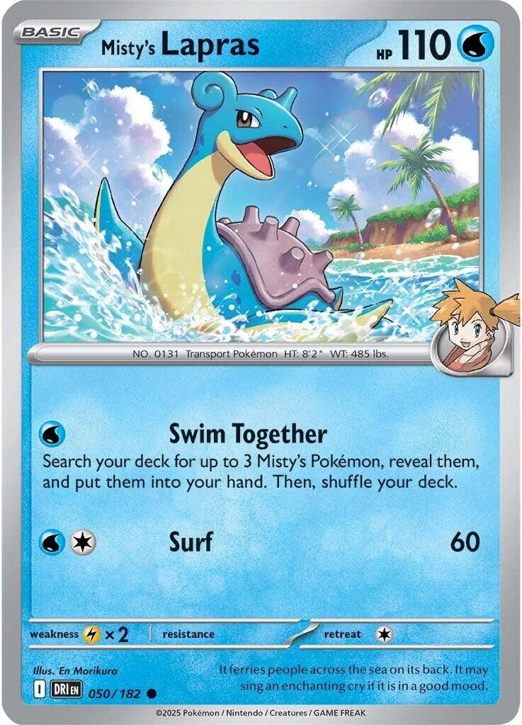 Misty's Lapras (050/182) [Scarlet & Violet: Destined Rivals] | Jomio and Rueliete's Cards and Comics