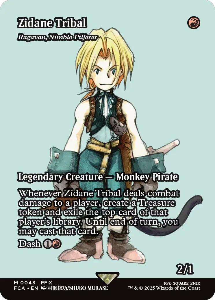 Zidane Tribal - Ragavan, Nimble Pilferer (Showcase) [FINAL FANTASY : Through the Ages] | Jomio and Rueliete's Cards and Comics