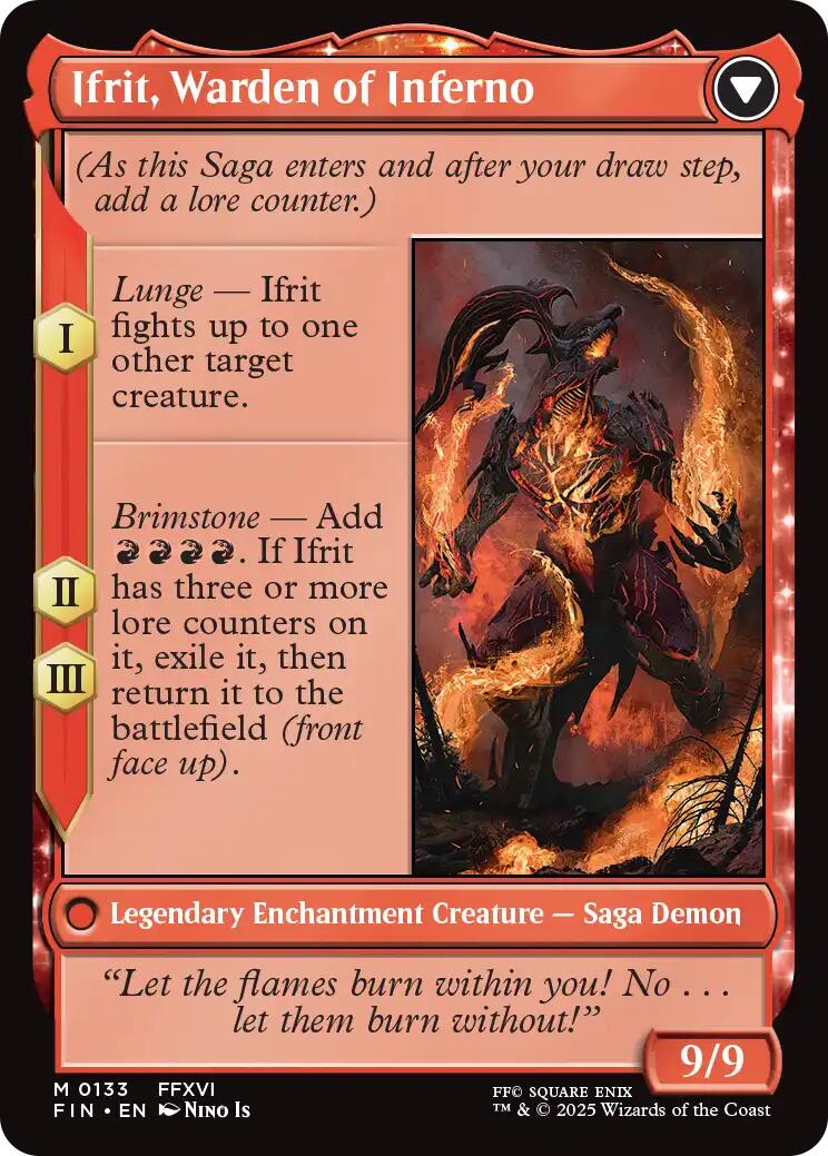 Clive, Ifrit's Dominant // Ifrit, Warden of Inferno [FINAL FANTASY] | Jomio and Rueliete's Cards and Comics